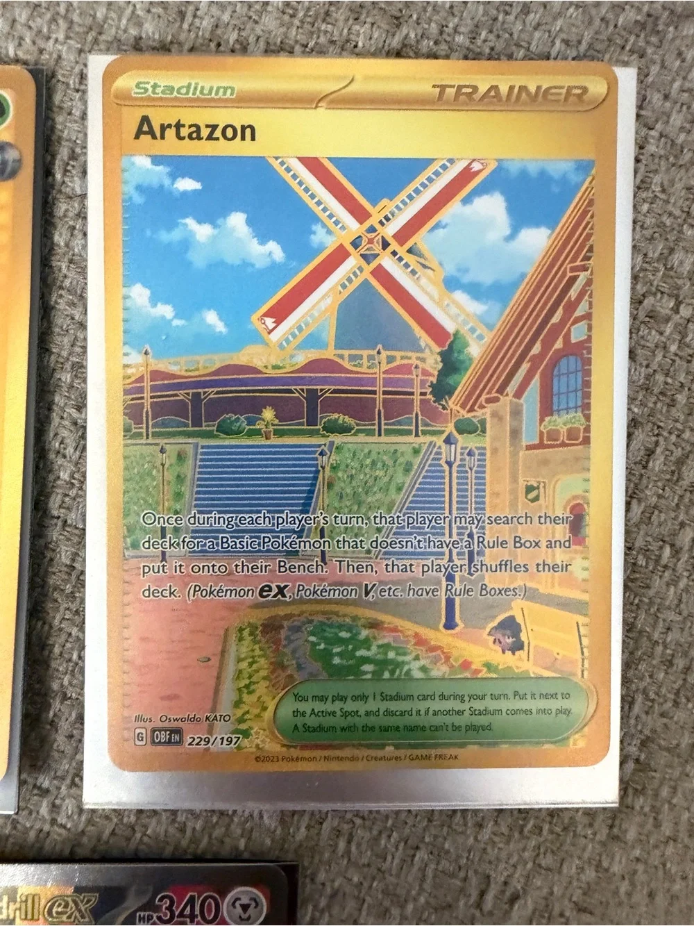 Pokémon TCG 3 Card Hit Lot | Iron Leaves ex Gold Artazon Mega Excadrill ex